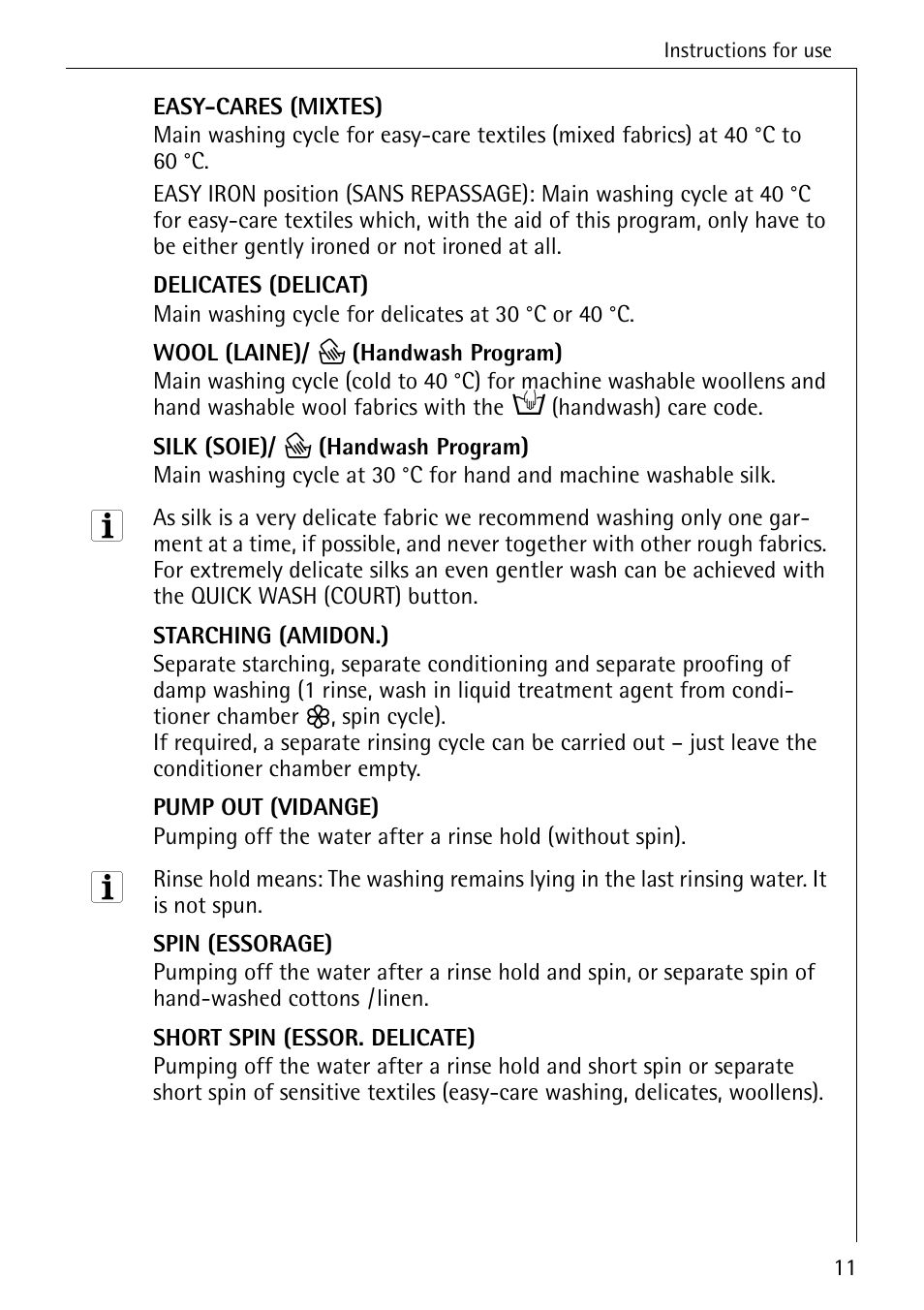 AEG KO-LAVAMAT 88830 User Manual | Page 11 / 56