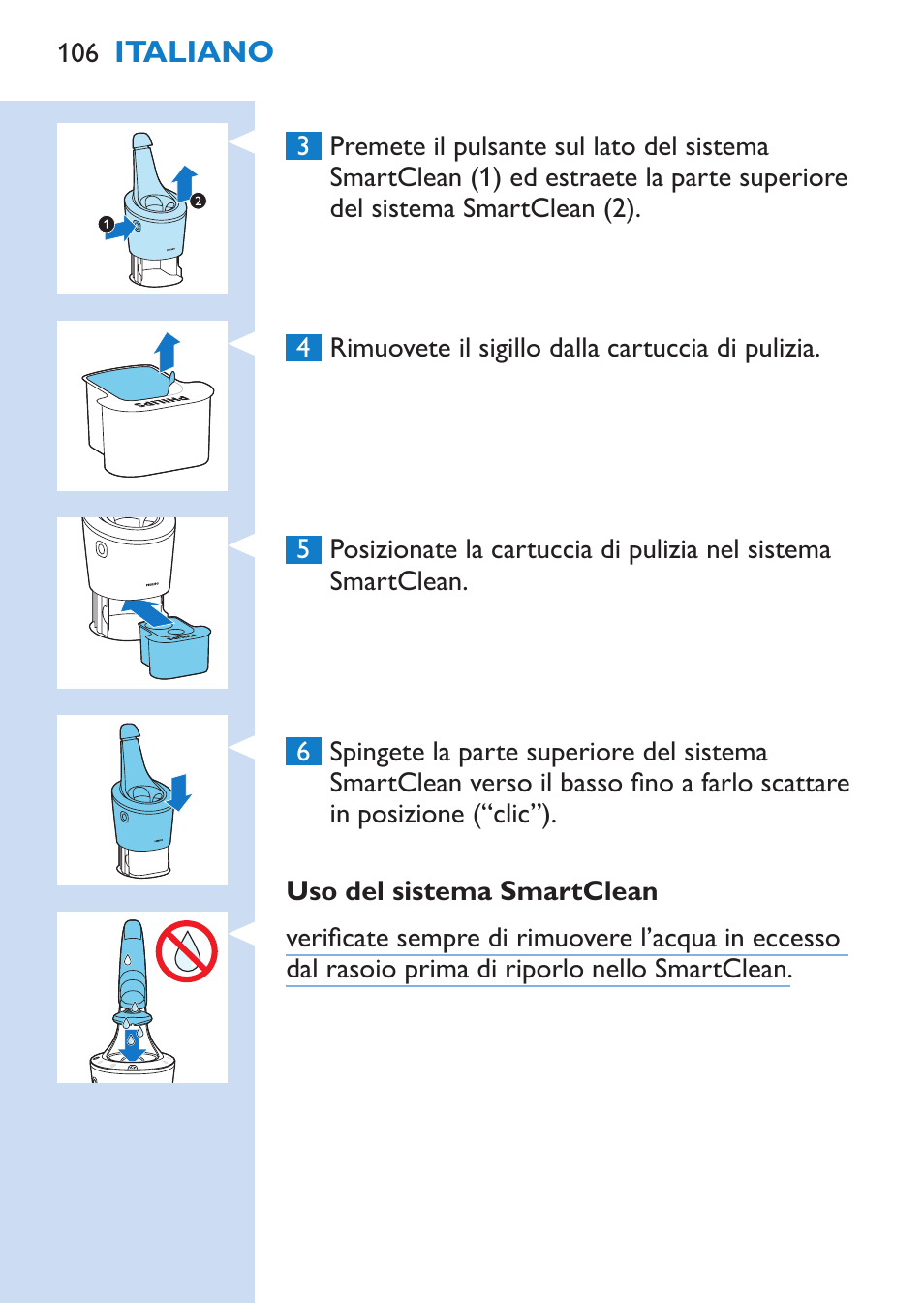 Philips SHAVER Series 9000 afeitadora eléctrica en mojado y seco User Manual | Page 106 / 200