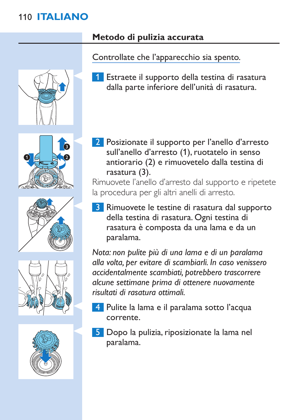 Philips SHAVER Series 9000 afeitadora eléctrica en mojado y seco User Manual | Page 110 / 200