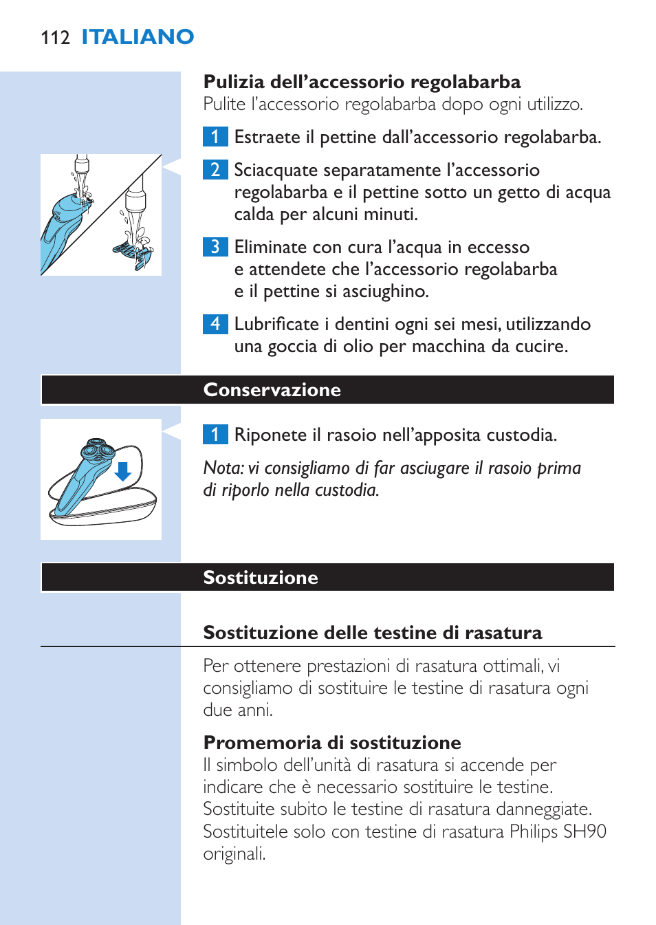 Philips SHAVER Series 9000 afeitadora eléctrica en mojado y seco User Manual | Page 112 / 200