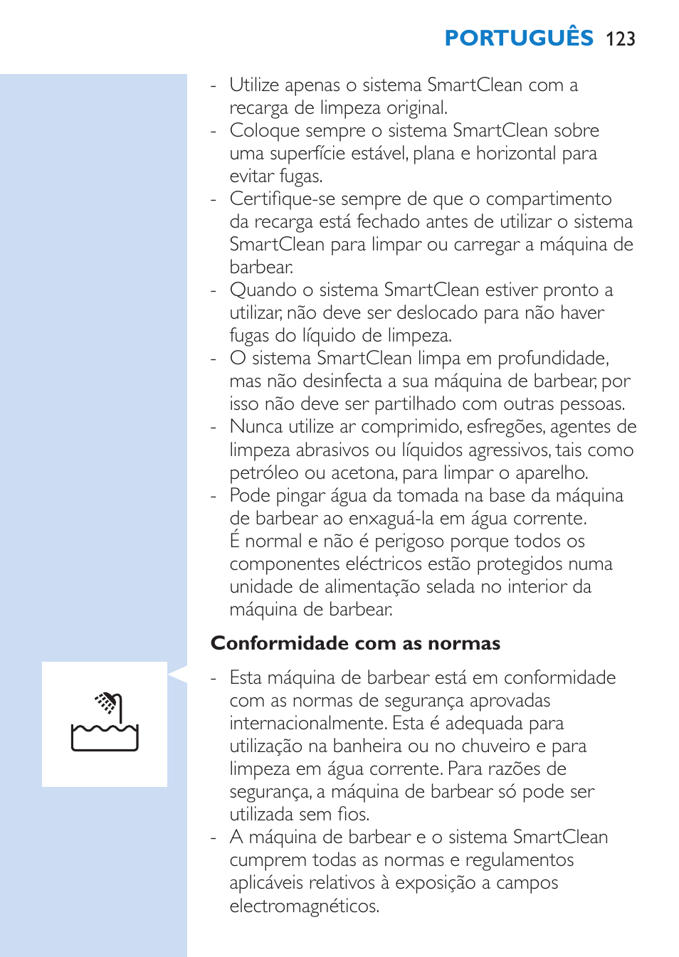 Philips SHAVER Series 9000 afeitadora eléctrica en mojado y seco User Manual | Page 123 / 200