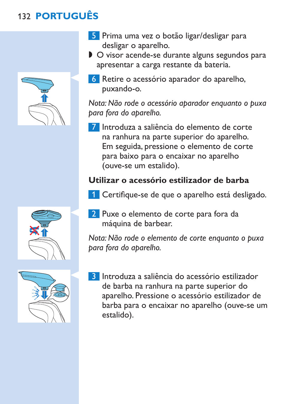 Philips SHAVER Series 9000 afeitadora eléctrica en mojado y seco User Manual | Page 132 / 200