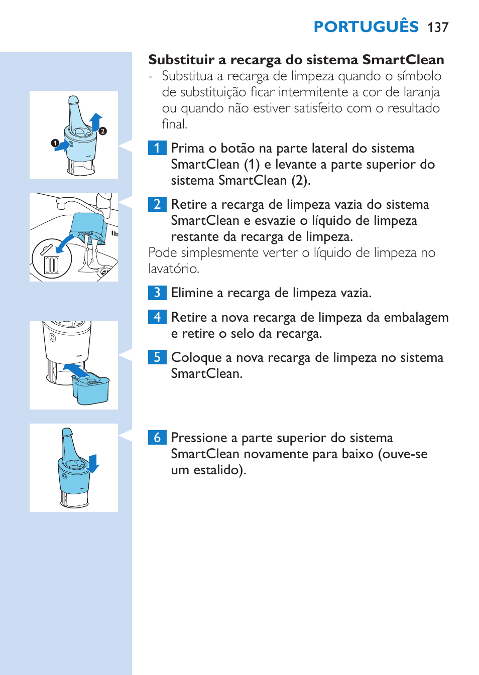 Philips SHAVER Series 9000 afeitadora eléctrica en mojado y seco User Manual | Page 137 / 200