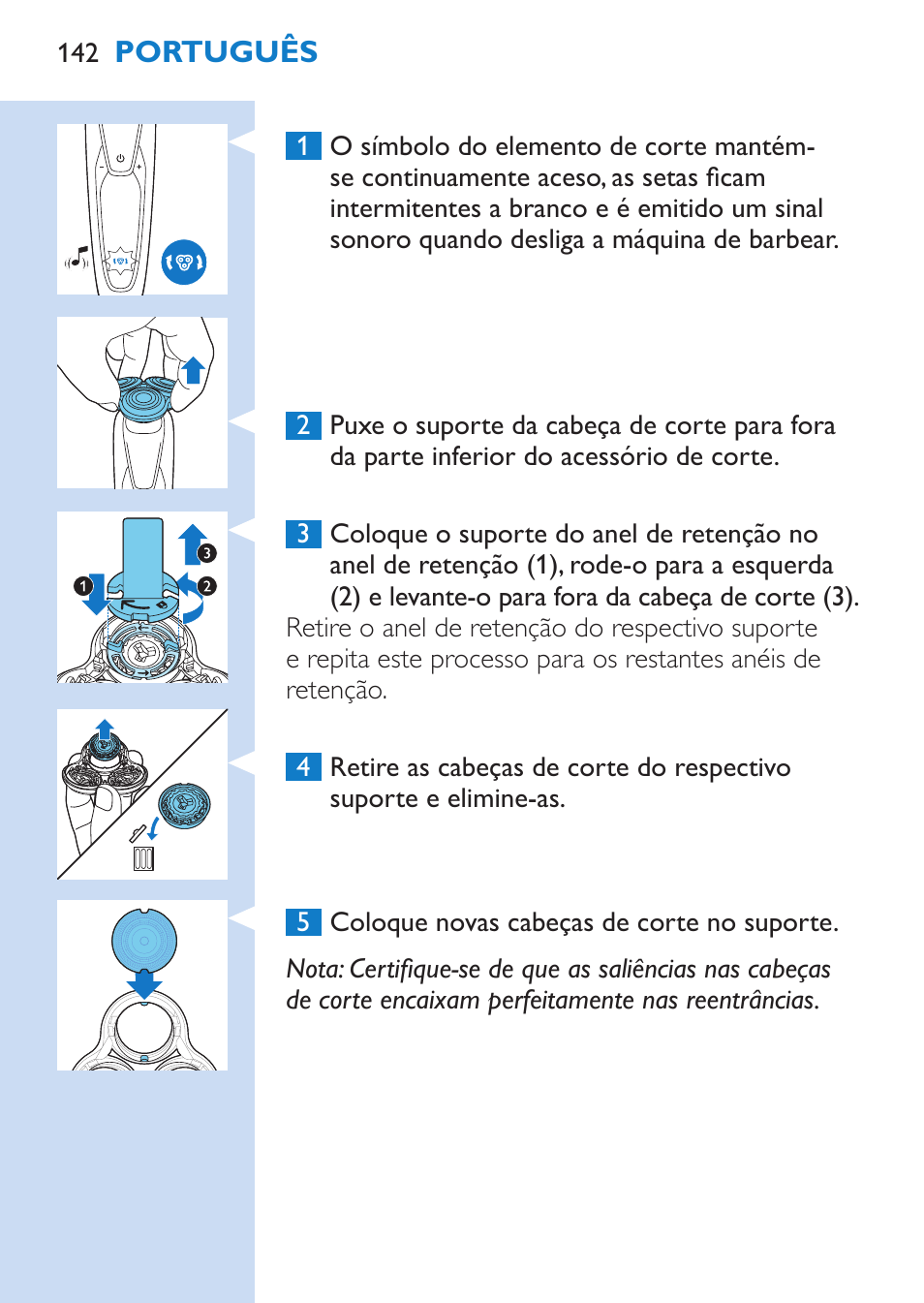 Philips SHAVER Series 9000 afeitadora eléctrica en mojado y seco User Manual | Page 142 / 200