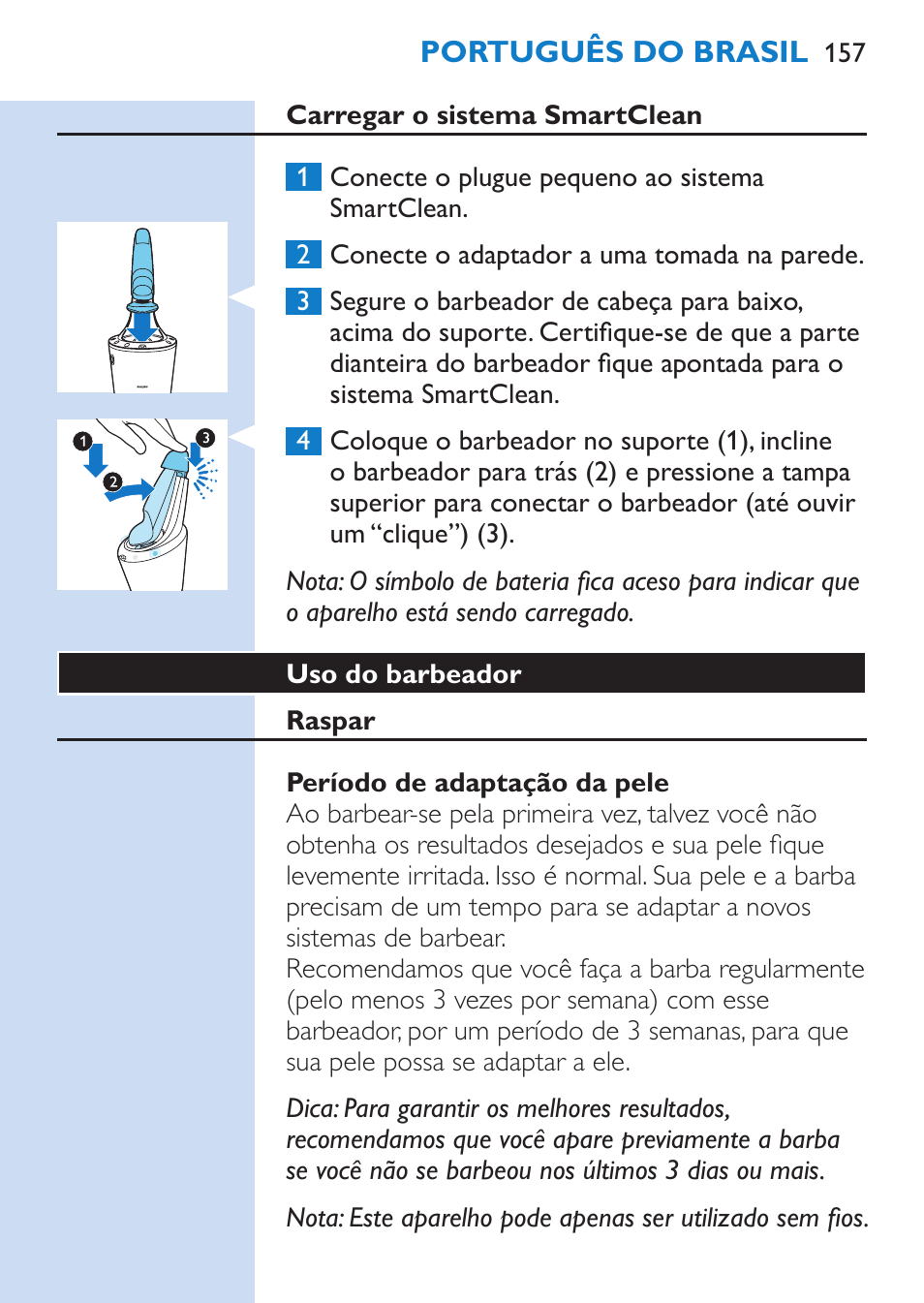 Philips SHAVER Series 9000 afeitadora eléctrica en mojado y seco User Manual | Page 157 / 200