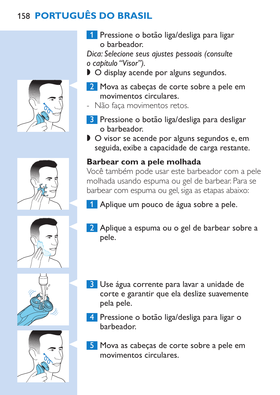 Philips SHAVER Series 9000 afeitadora eléctrica en mojado y seco User Manual | Page 158 / 200