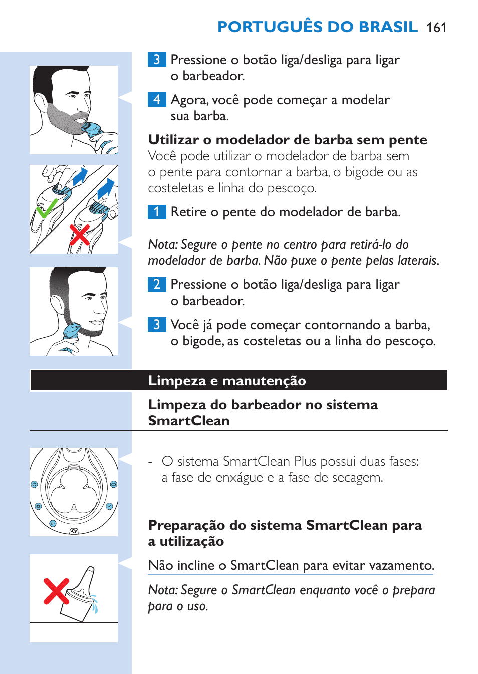 Philips SHAVER Series 9000 afeitadora eléctrica en mojado y seco User Manual | Page 161 / 200