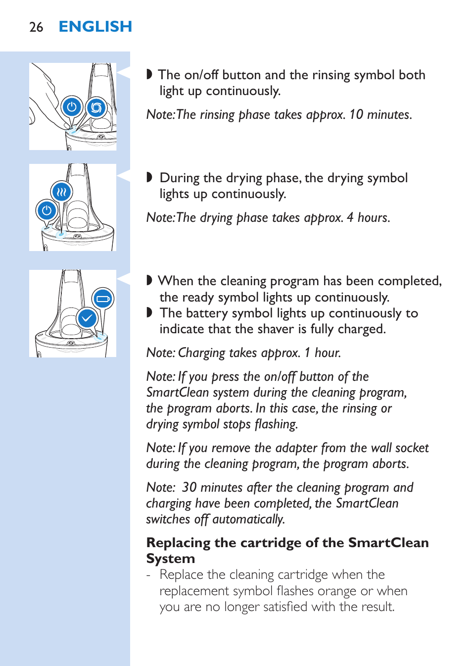 Philips SHAVER Series 9000 afeitadora eléctrica en mojado y seco User Manual | Page 26 / 200