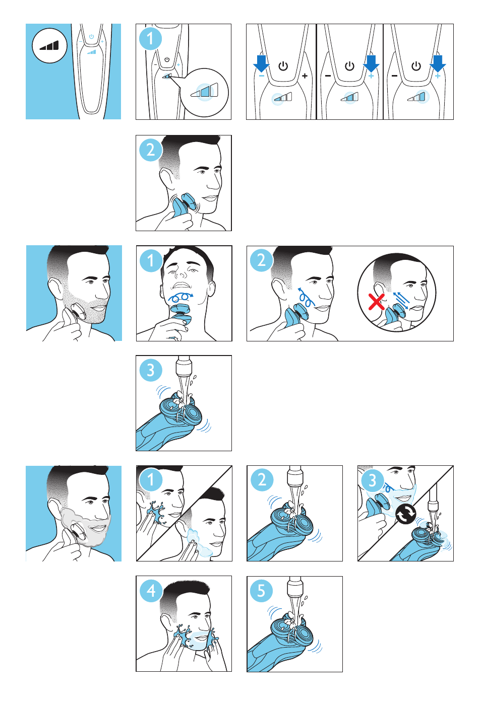 Philips SHAVER Series 9000 afeitadora eléctrica en mojado y seco User Manual | Page 7 / 200