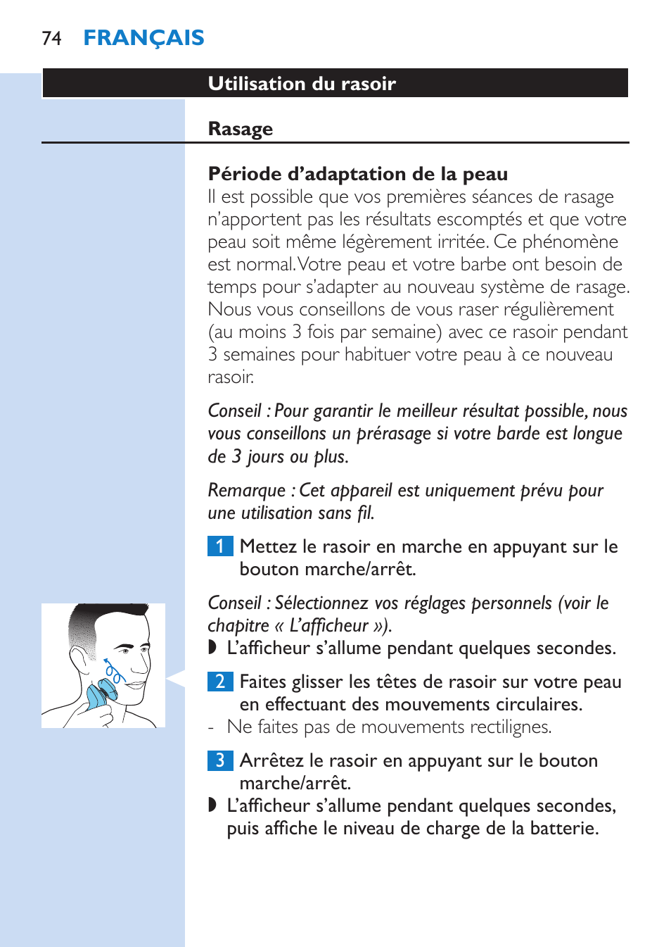 Philips SHAVER Series 9000 afeitadora eléctrica en mojado y seco User Manual | Page 74 / 200