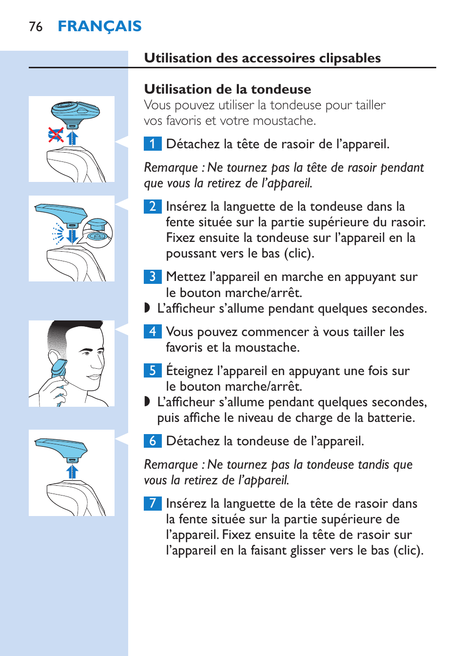 Philips SHAVER Series 9000 afeitadora eléctrica en mojado y seco User Manual | Page 76 / 200