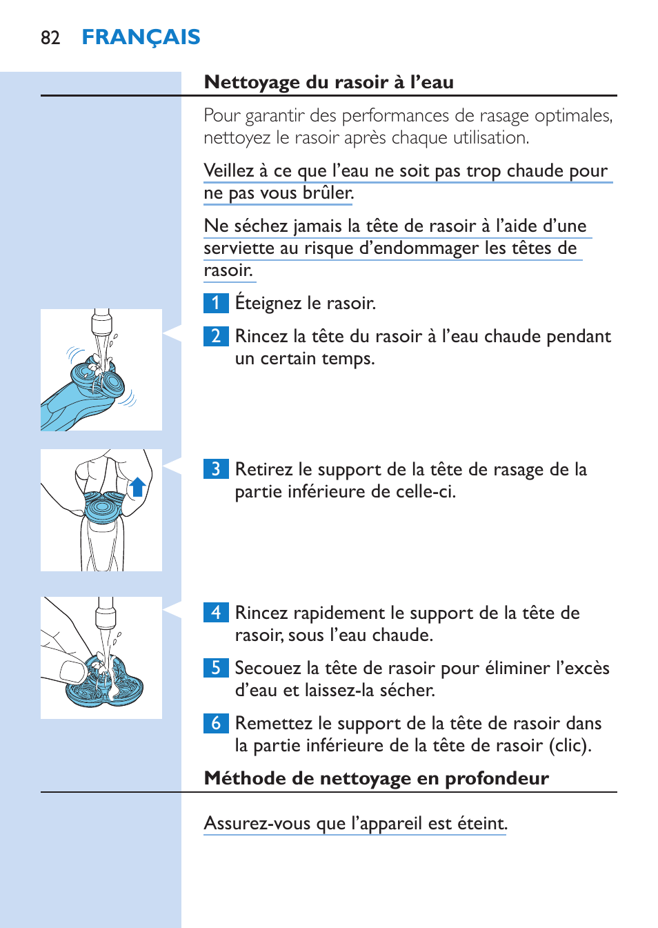 Philips SHAVER Series 9000 afeitadora eléctrica en mojado y seco User Manual | Page 82 / 200