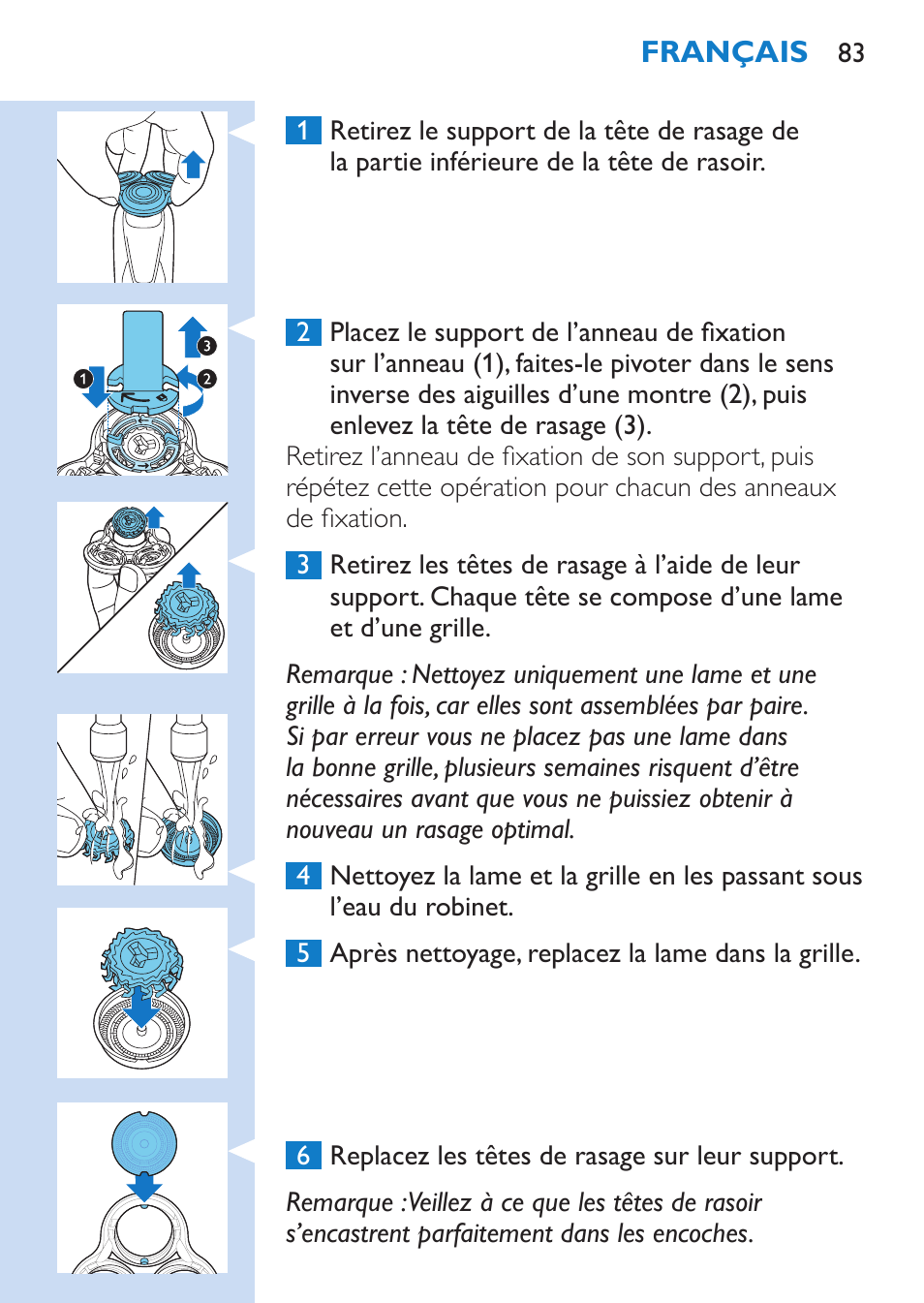 Philips SHAVER Series 9000 afeitadora eléctrica en mojado y seco User Manual | Page 83 / 200