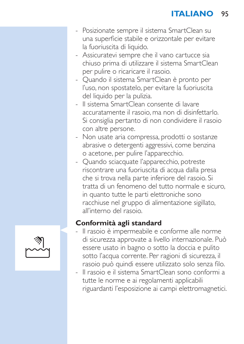 Philips SHAVER Series 9000 afeitadora eléctrica en mojado y seco User Manual | Page 95 / 200