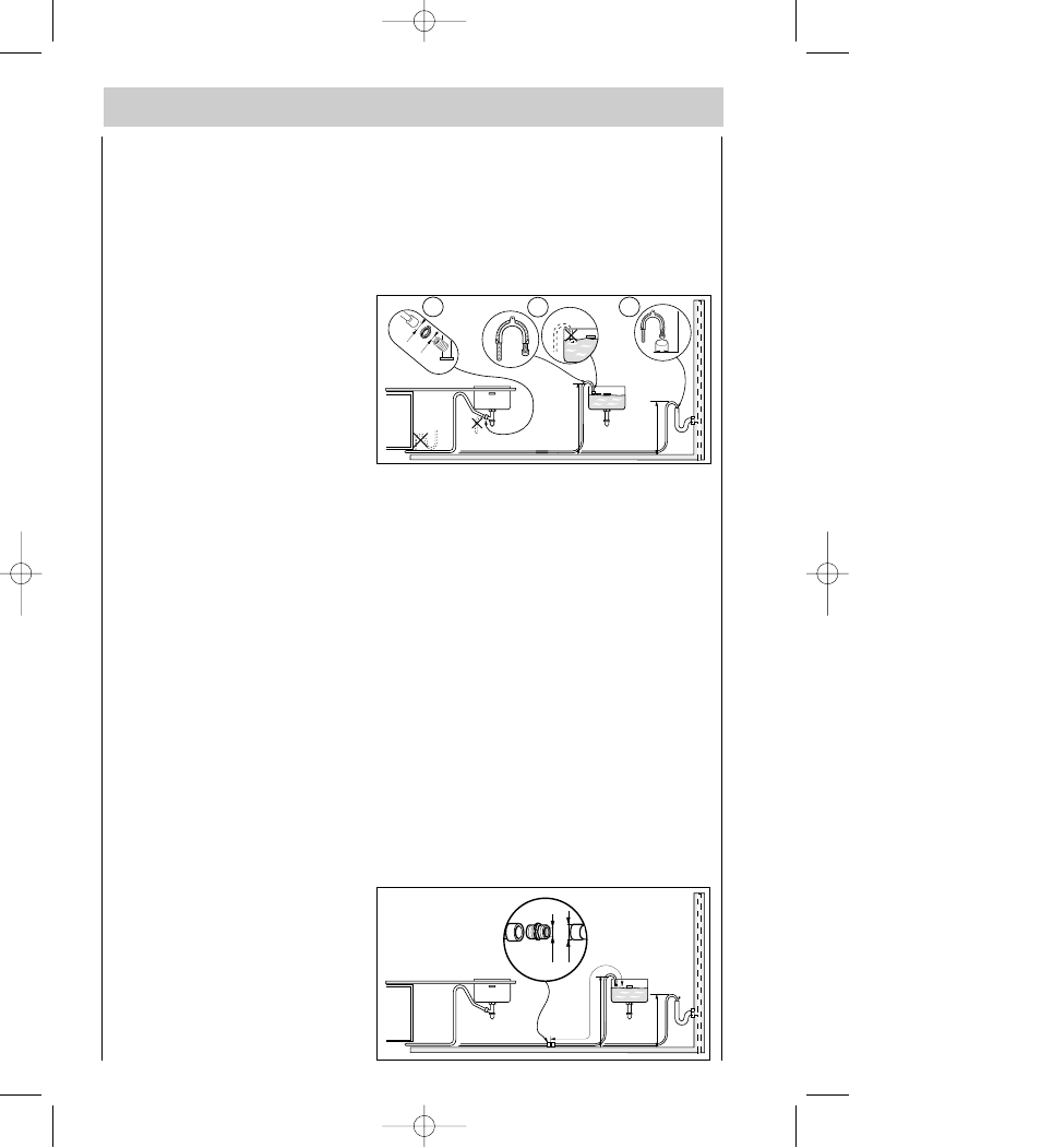Water outlet connection, Extension hoses | AEG FAVORIT 54710 User Manual | Page 36 / 38