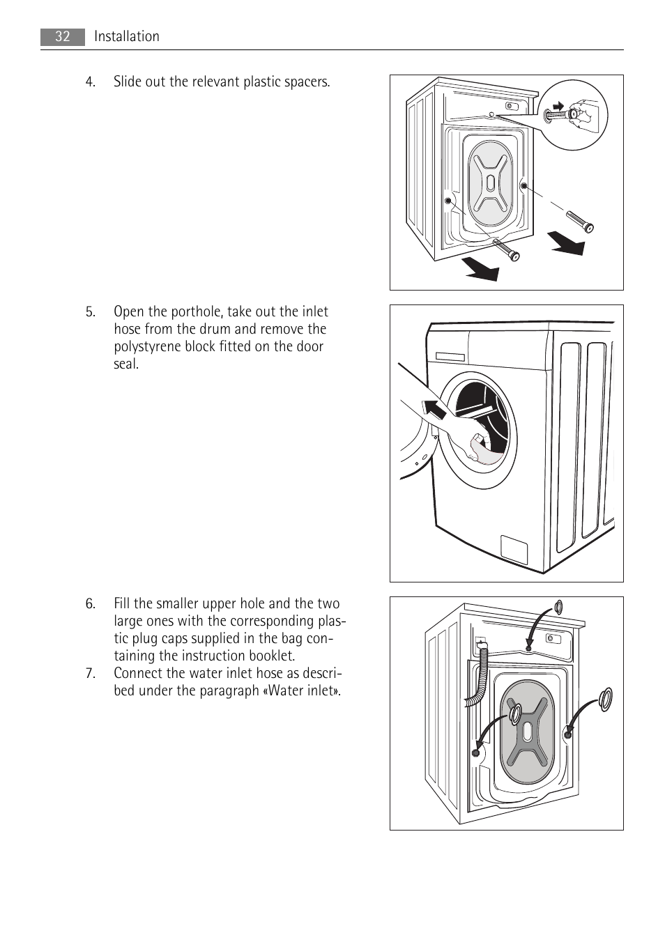 AEG LAVAMAT LN 79689A3 User Manual | Page 32 / 40