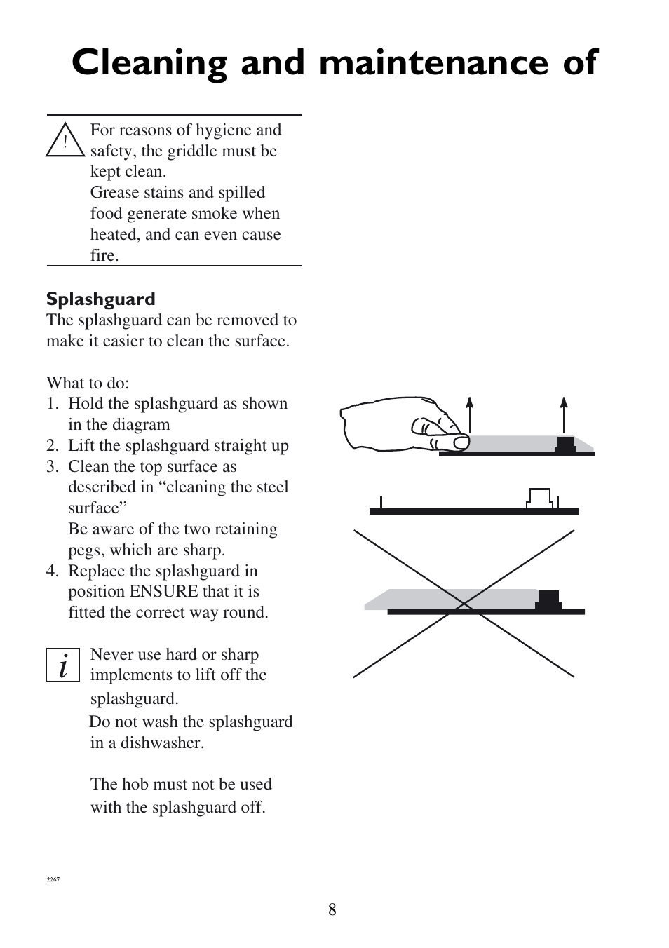Cleaning and maintenance of | AEG 231GR-M RU 949600674 User Manual | Page 8 / 16