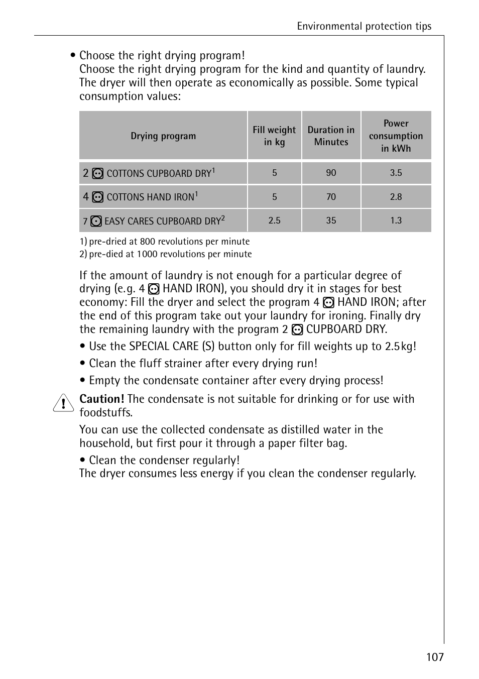 AEG LAVATHERM T500 User Manual | Page 11 / 32