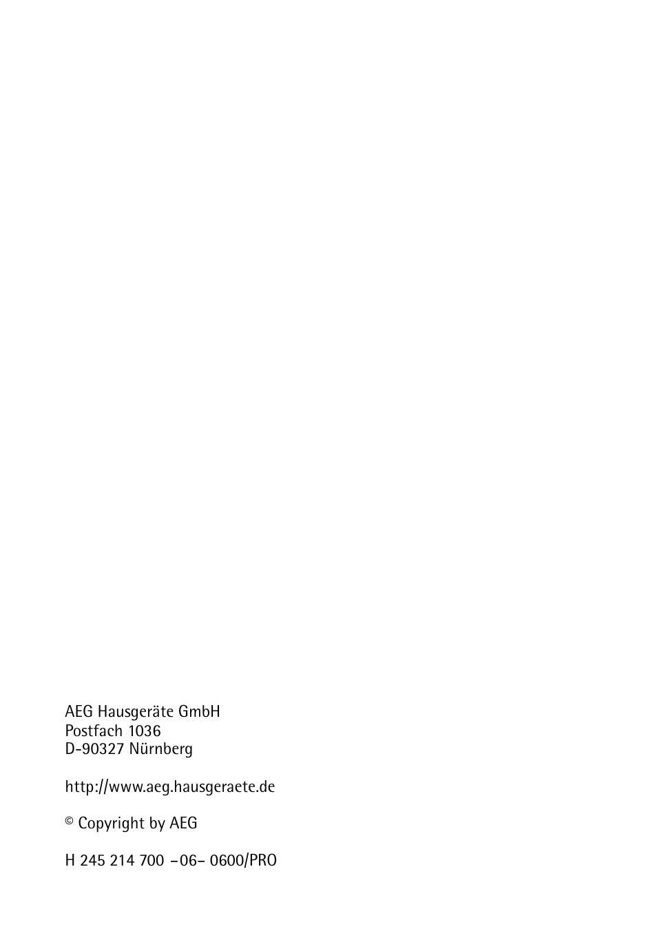 AEG LAVATHERM T500 User Manual | Page 32 / 32