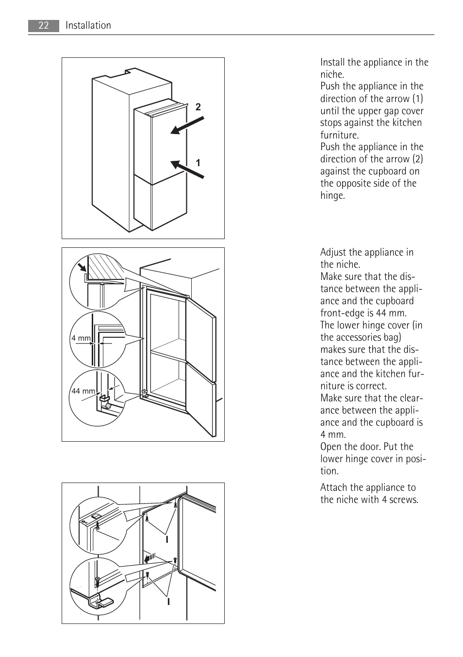 AEG SCN71800S0 User Manual | Page 22 / 32