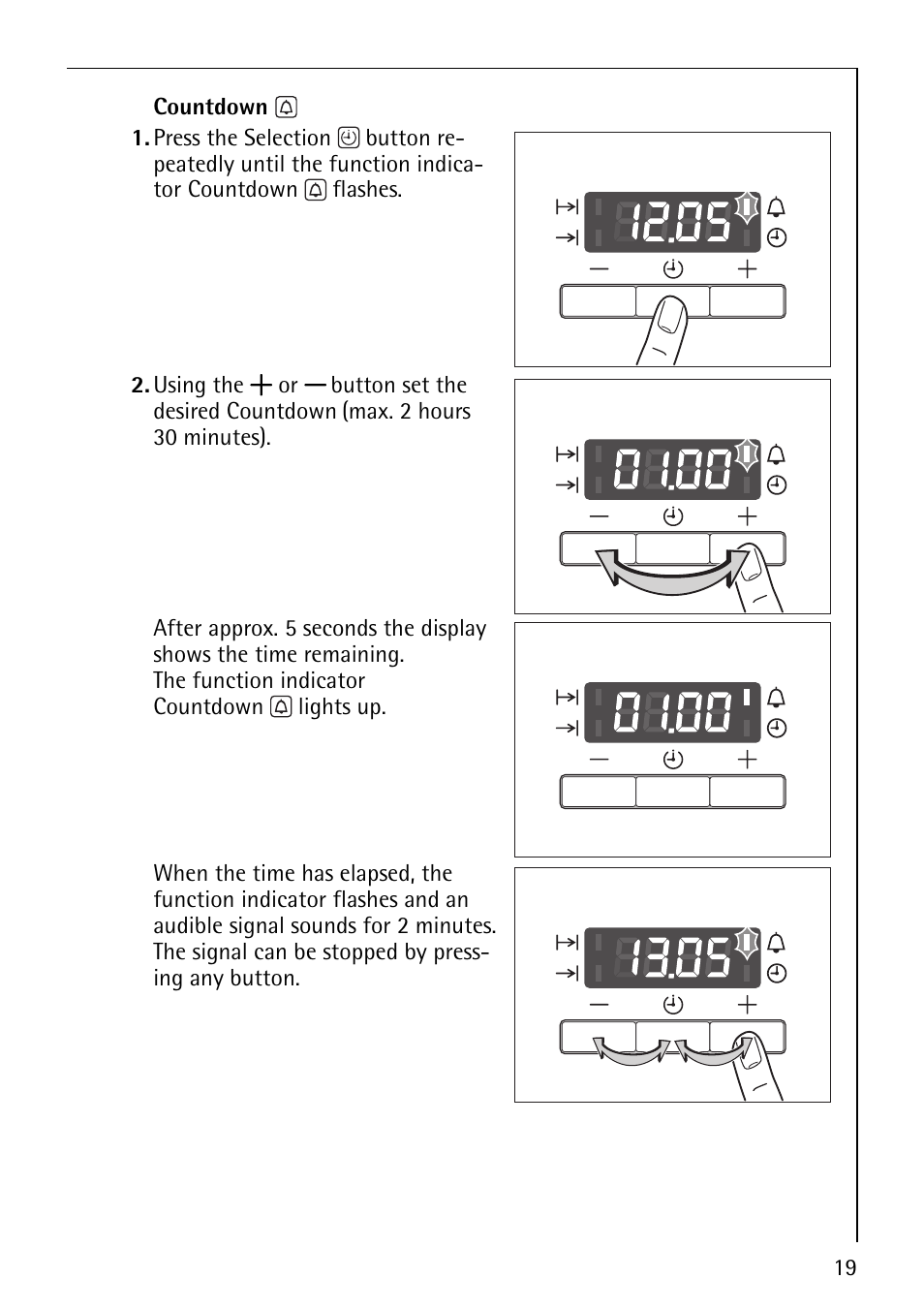 AEG COMPETENCE B4101-4 User Manual | Page 19 / 52