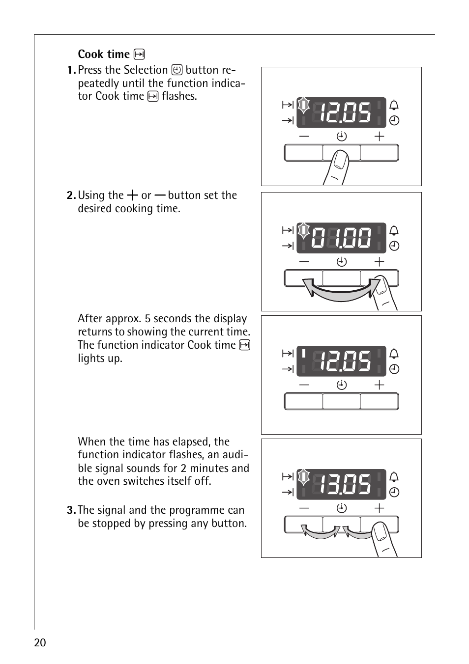 AEG COMPETENCE B4101-4 User Manual | Page 20 / 52