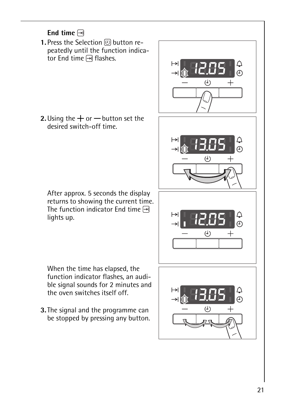 AEG COMPETENCE B4101-4 User Manual | Page 21 / 52