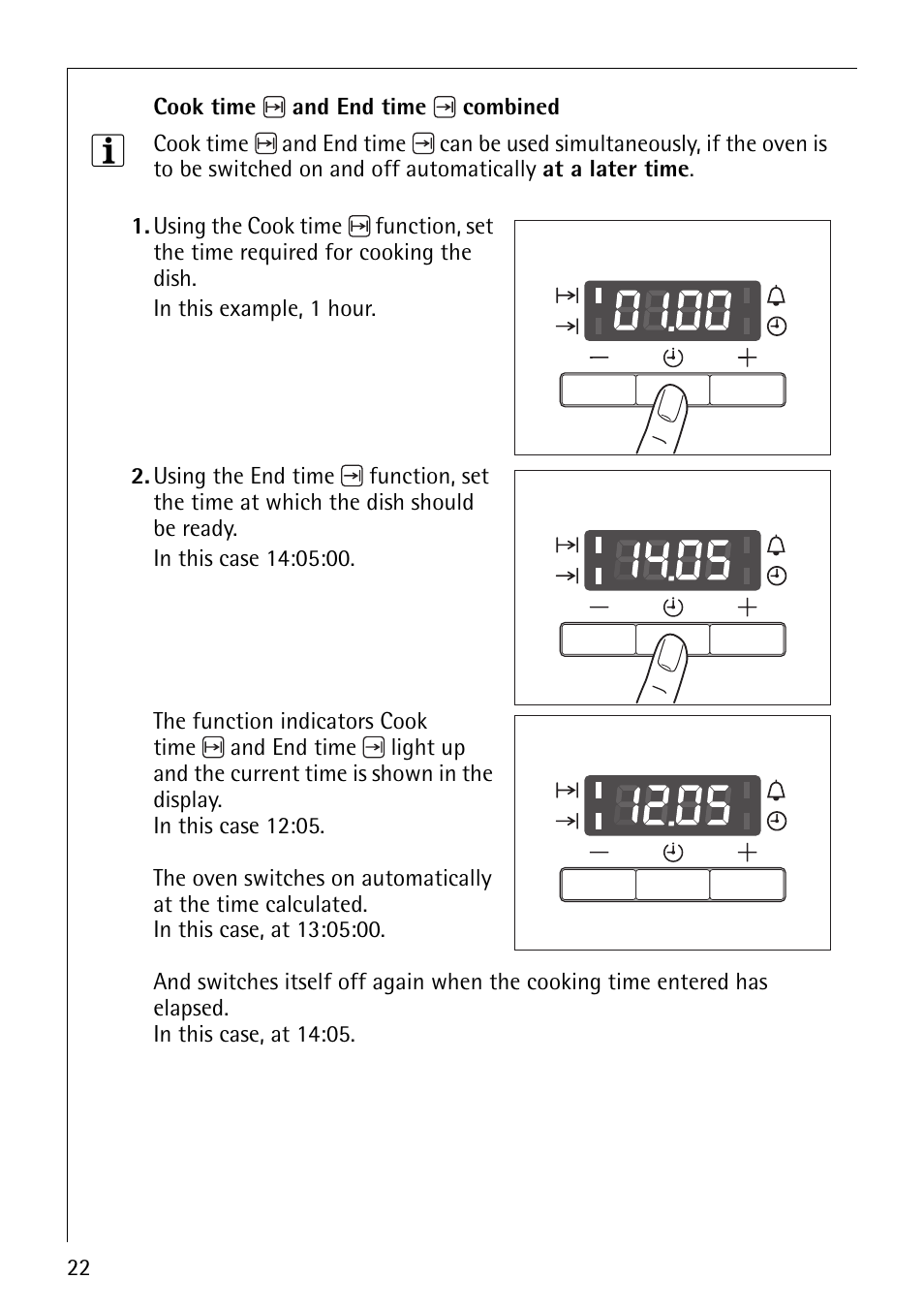 AEG COMPETENCE B4101-4 User Manual | Page 22 / 52