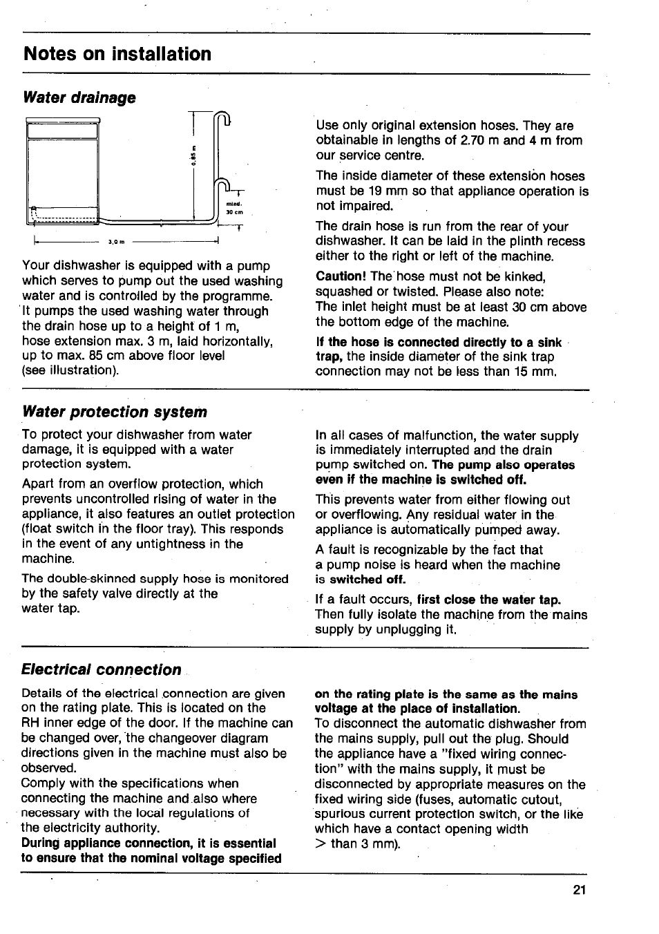 AEG FAVORIT 665 User Manual | Page 21 / 24