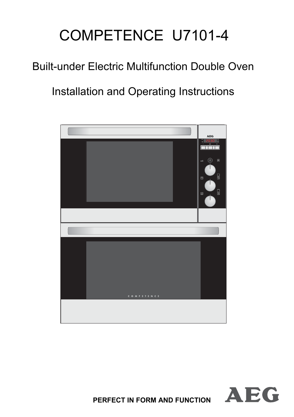 AEG COMPETENCE 311704300 User Manual | 48 pages