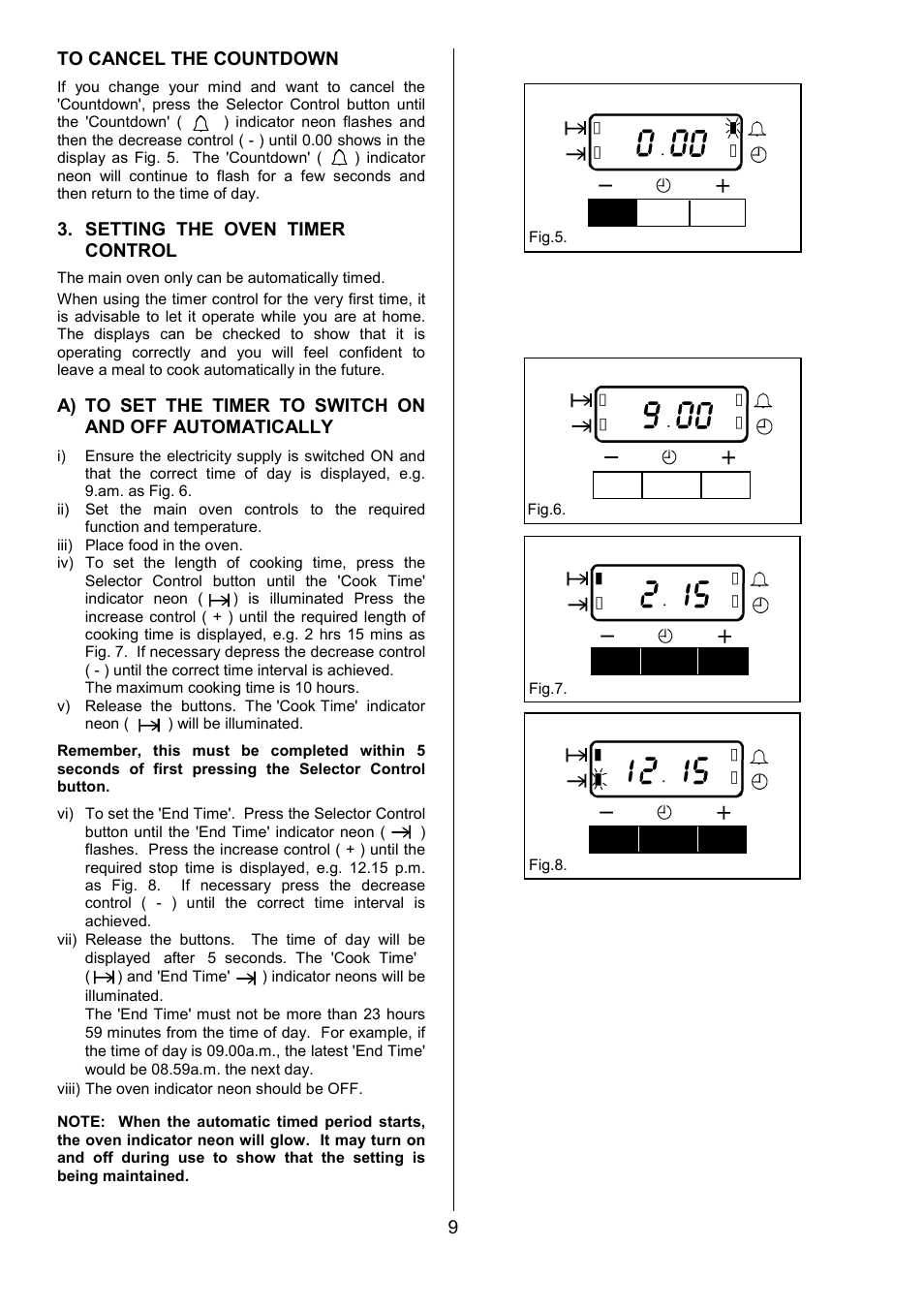 AEG COMPETENCE 311704300 User Manual | Page 9 / 48