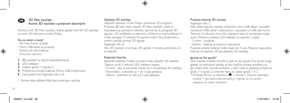 Philips Gafas de 3D activo User Manual | Page 26 / 64