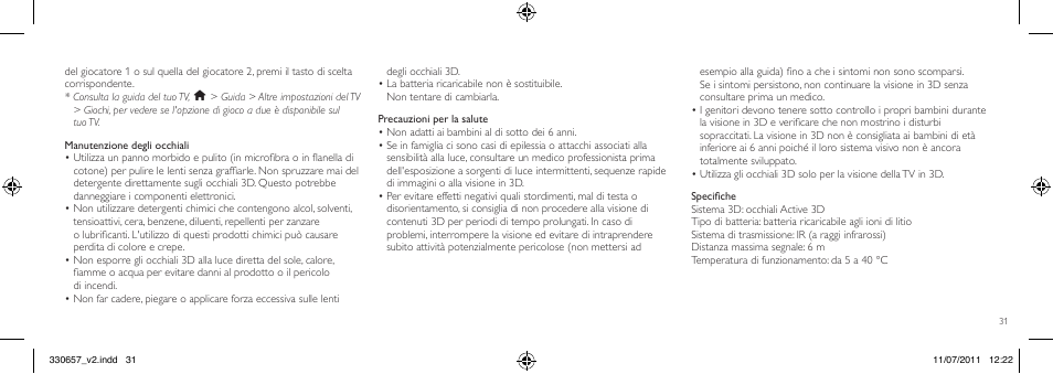 Philips Gafas de 3D activo User Manual | Page 31 / 64