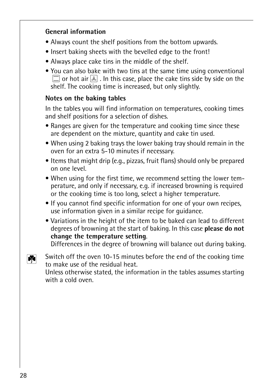 AEG COMPETENCE E3140-1 User Manual | Page 28 / 56