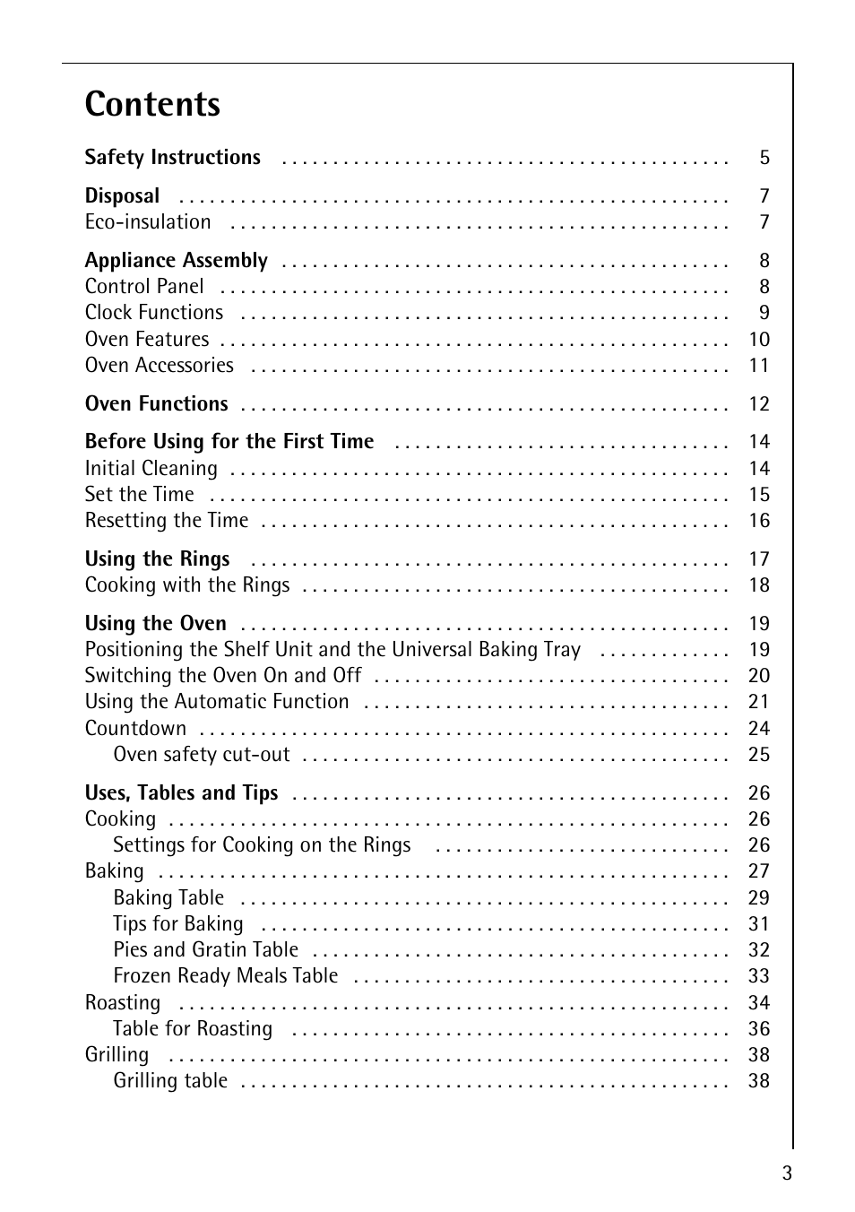 AEG COMPETENCE E3140-1 User Manual | Page 3 / 56