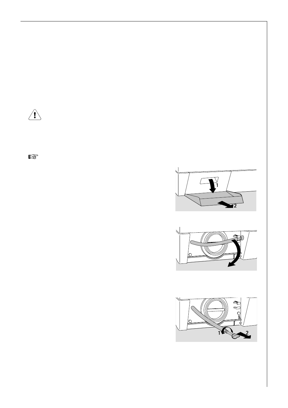 Carrying out an emergency emptying | AEG LAVAMAT 50720 User Manual | Page 31 / 48