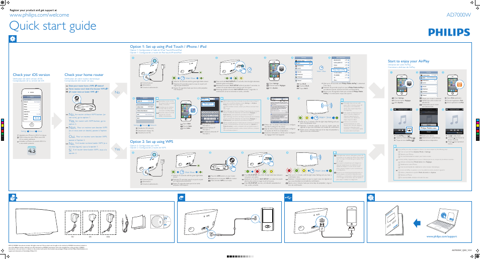 Philips Fidelio Altavoz inalámbrico SoundAvia User Manual | 2 pages