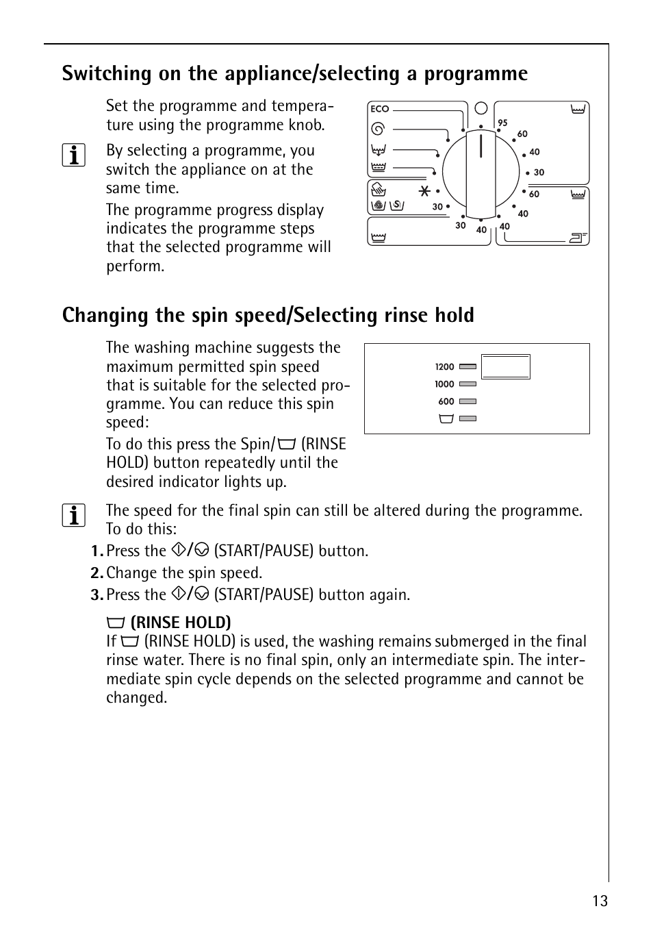 AEG LAVAMAT 52610 User Manual | Page 13 / 40