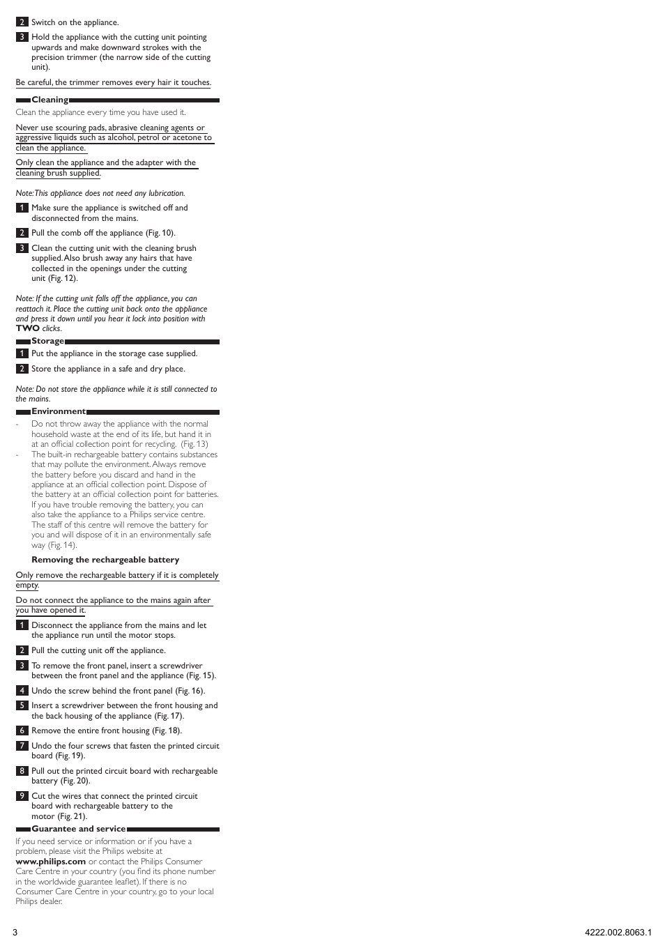 Philips HAIRCLIPPER Series 9000 cortapelos User Manual | Page 3 / 9