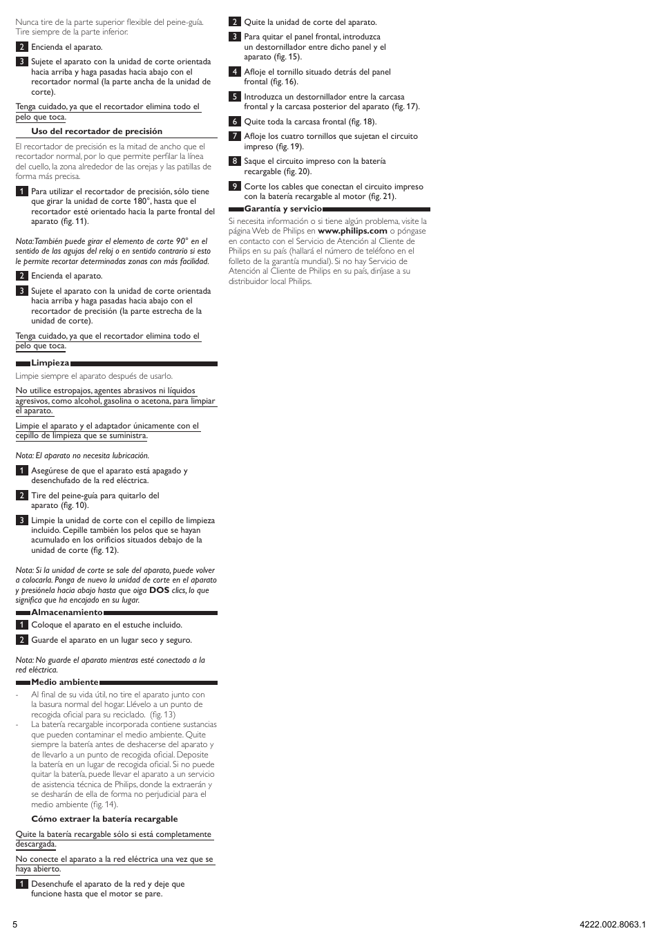 Philips HAIRCLIPPER Series 9000 cortapelos User Manual | Page 5 / 9