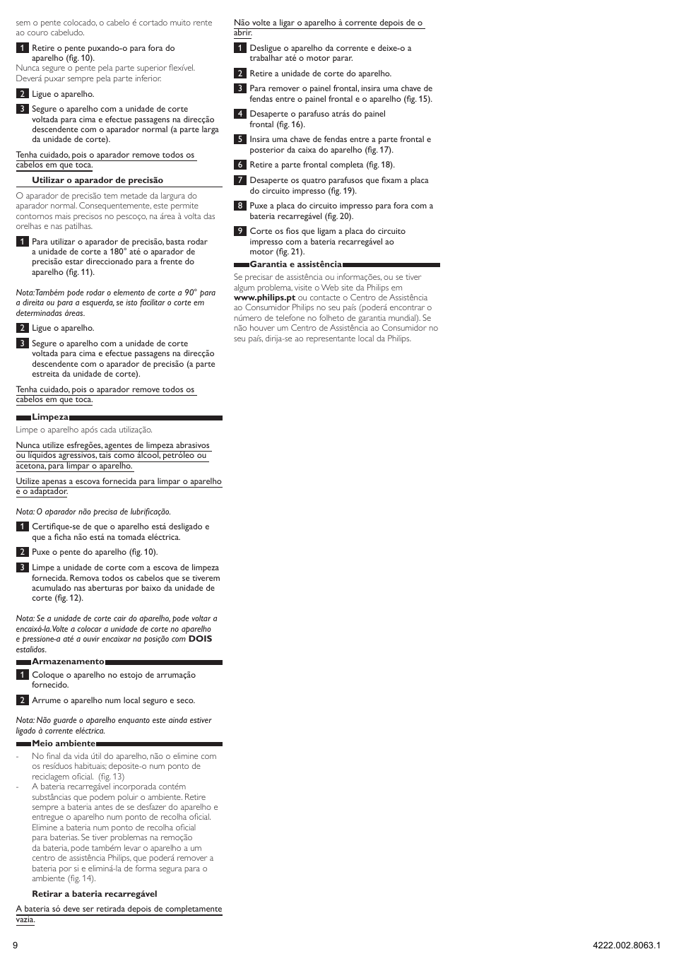 Philips HAIRCLIPPER Series 9000 cortapelos User Manual | Page 9 / 9