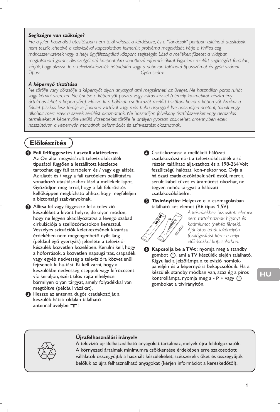 Előkészítés | Philips Flat TV User Manual | Page 136 / 177