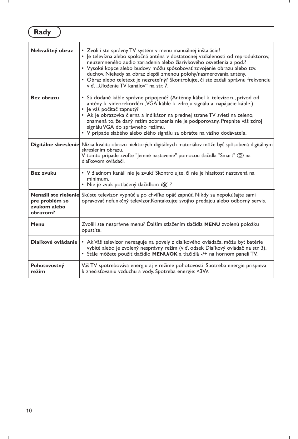 Tips rady | Philips Flat TV User Manual | Page 175 / 177