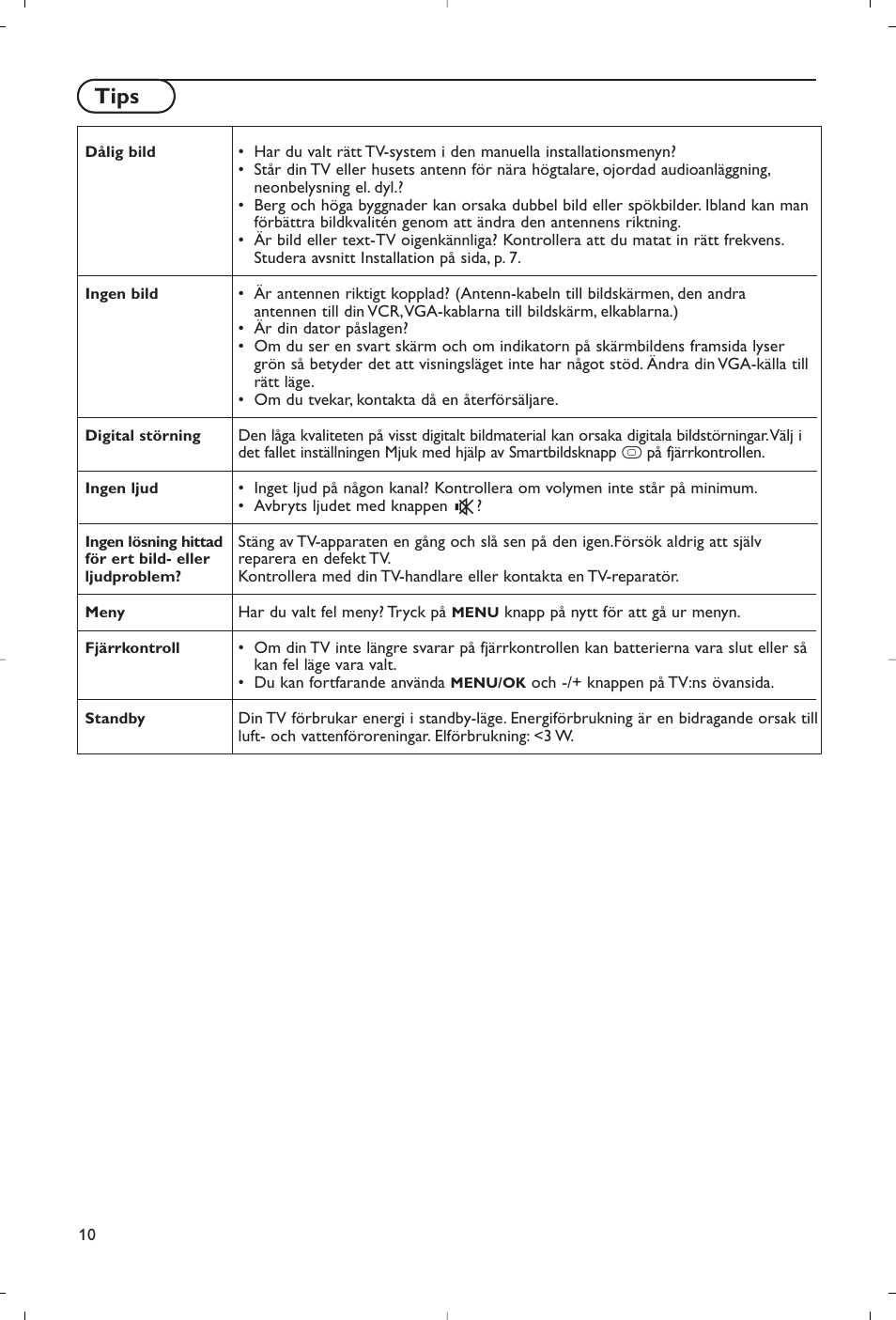 Tips | Philips Flat TV User Manual | Page 83 / 177