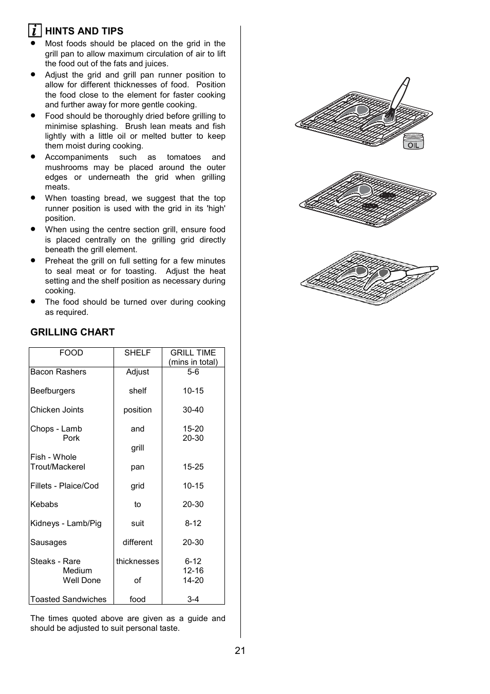 AEG COMPETENCE D8800-4 User Manual | Page 21 / 52