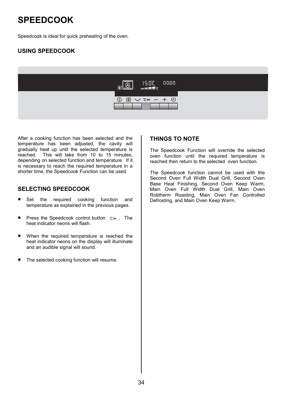 Speedcook | AEG COMPETENCE D8800-4 User Manual | Page 34 / 52