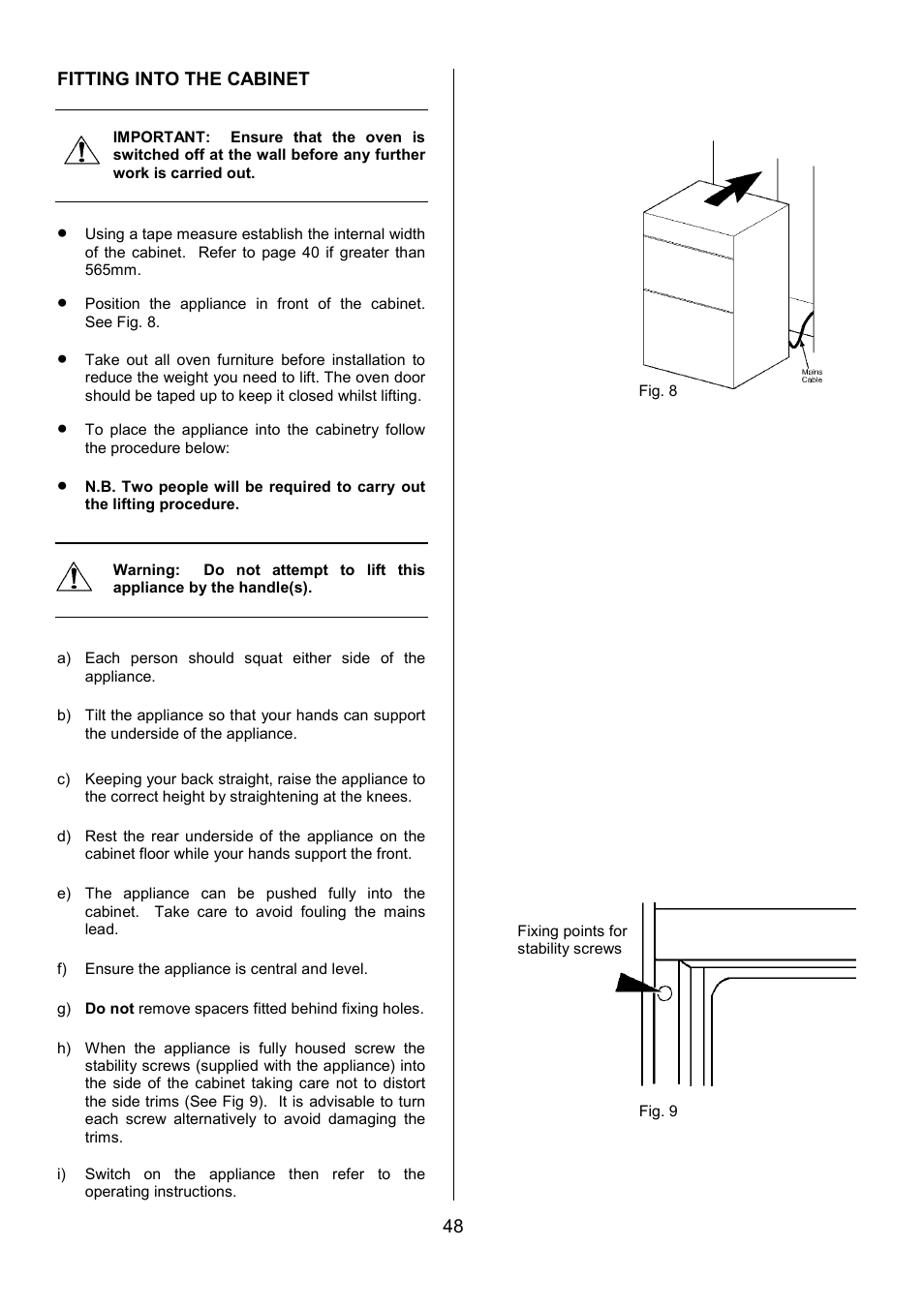 AEG COMPETENCE D8800-4 User Manual | Page 48 / 52