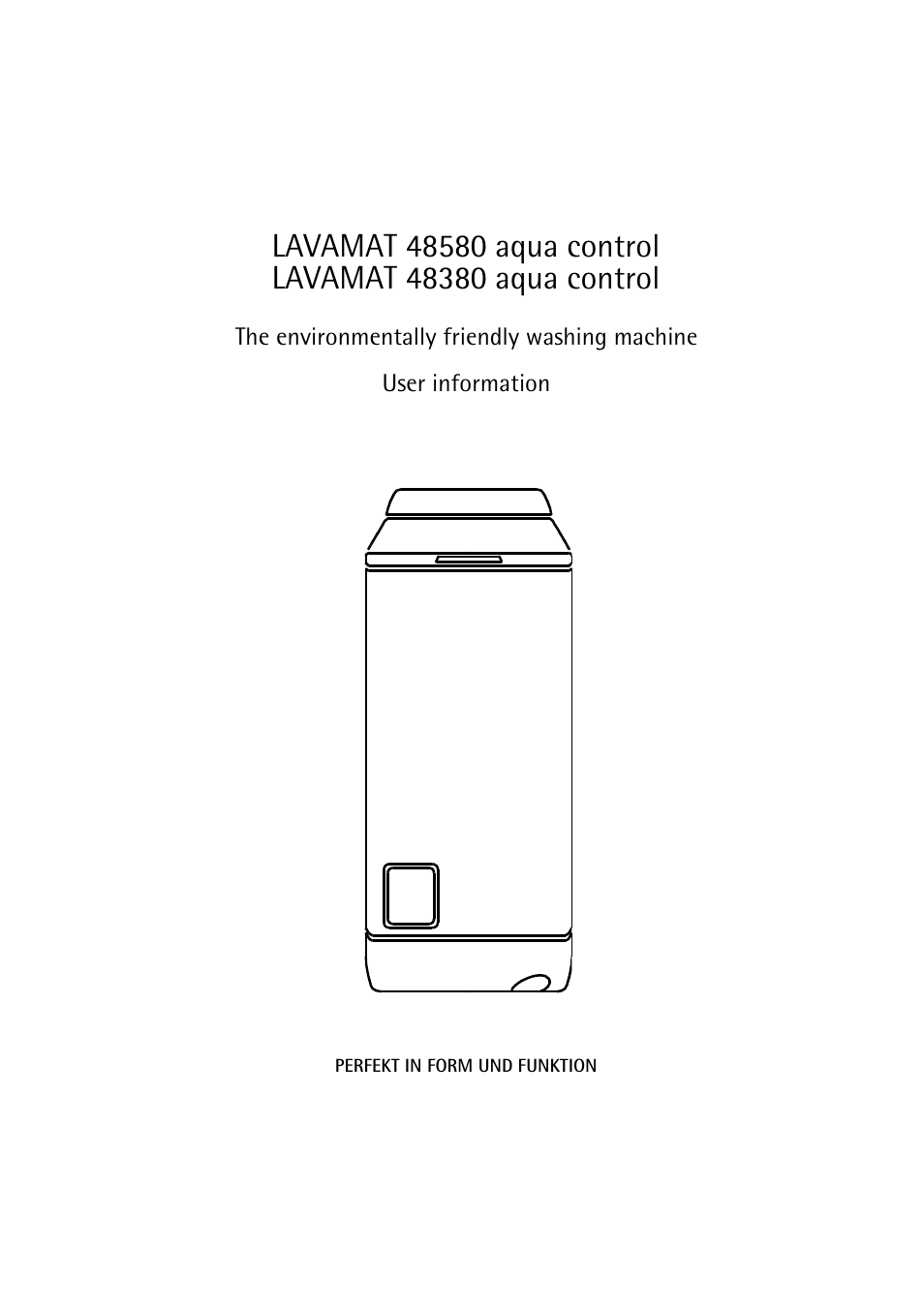 AEG Lavamat 48580 User Manual | 43 pages