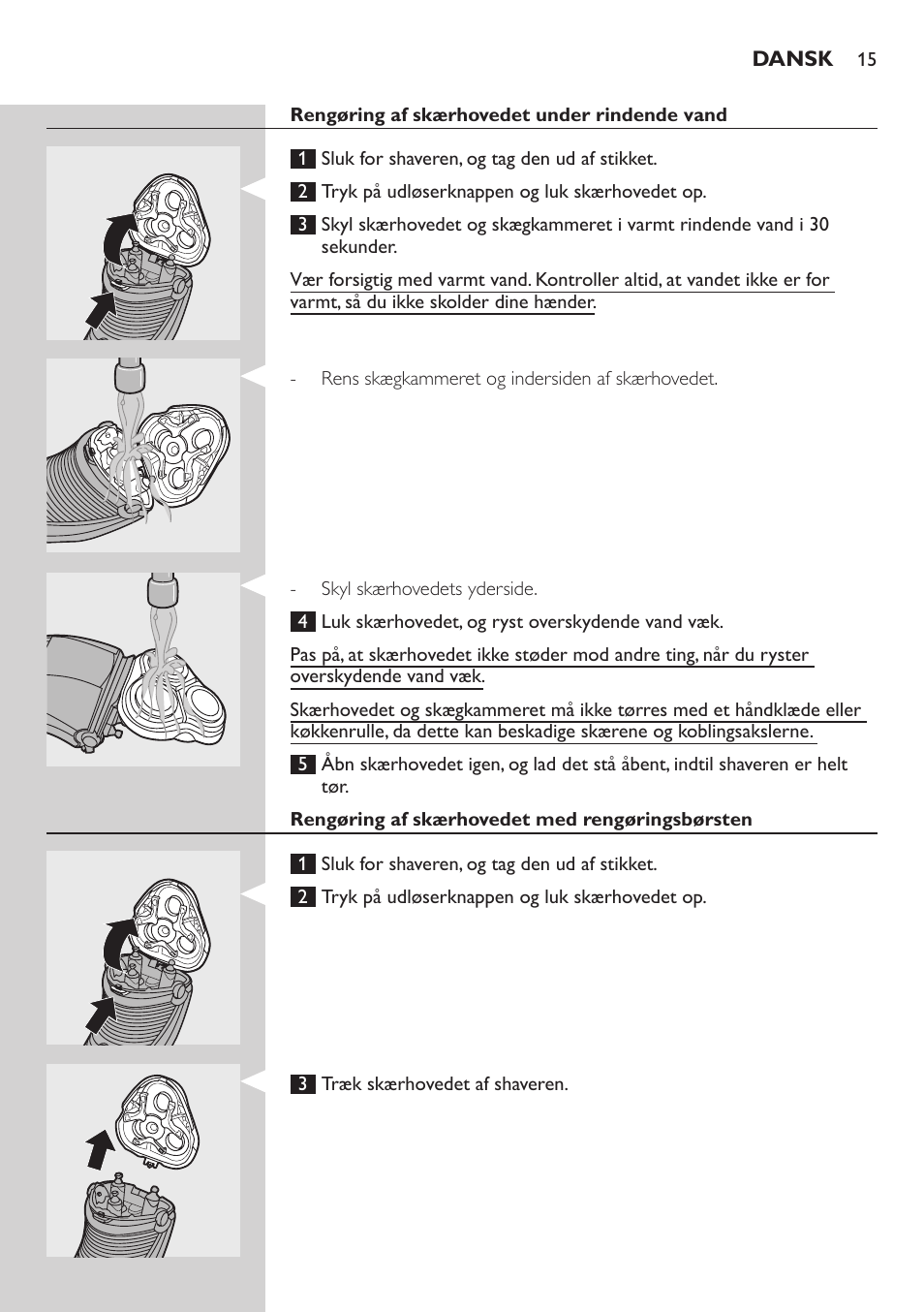 Philips SHAVER Series 3000 afeitadora eléctrica en seco User Manual | Page 15 / 102