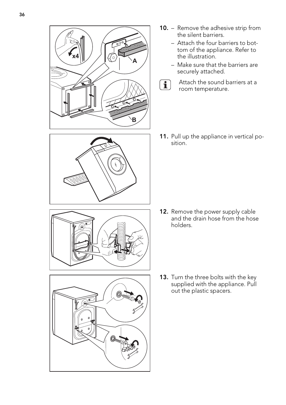 AEG L 98499 FL User Manual | Page 36 / 44